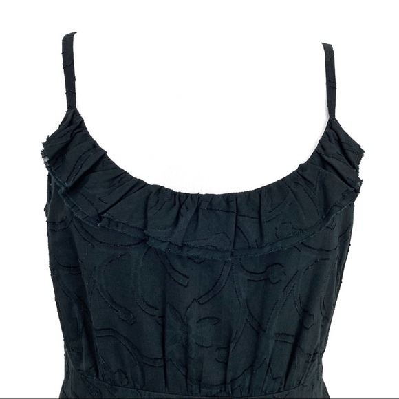 44. Halogen Sleeveless Ruffled Pocket Mini Dress - Picture 2 of 8